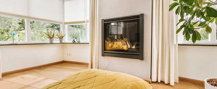 Residential Fireplace Ceramic Glass Installation in Grandview Woodland, BC
