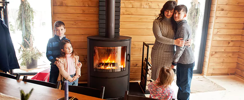 Morso Cast Iron Fireplace Insert Installation in Grandview Woodland, British Columbia