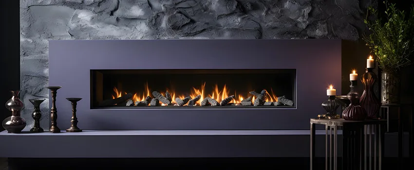 Ember Bed for Ventless Gas Fireplace in Grandview Woodland, BC