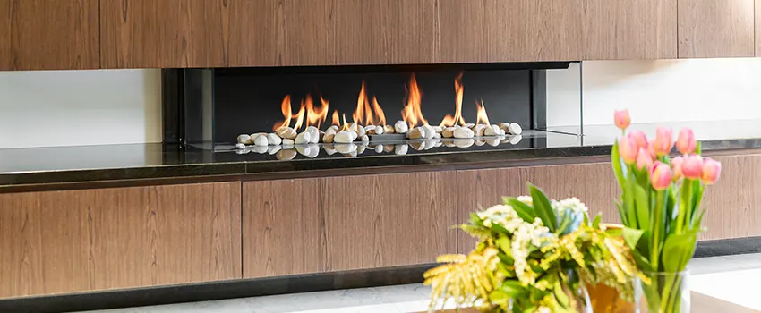 Double-height Fireplace Design Refurbishment in Grandview Woodland, British Columbia